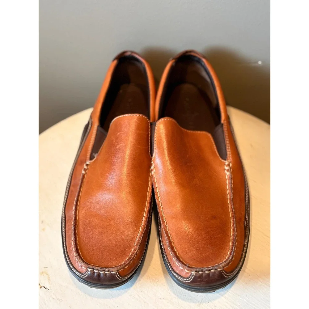 Cole Haan Mens Loafers Leather‎ Brown Slip On Dress Casual Shoes Size 10.5